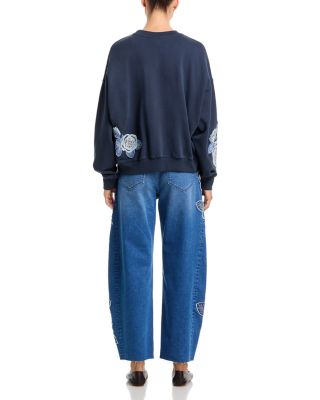 Rose Patchwork Sweatshirt & Jeans