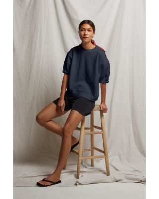 French Terry Puff Sleeve Sweatshirt