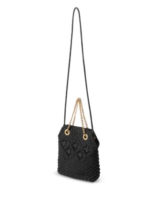 Macrame Slouch Crossbody Bag
