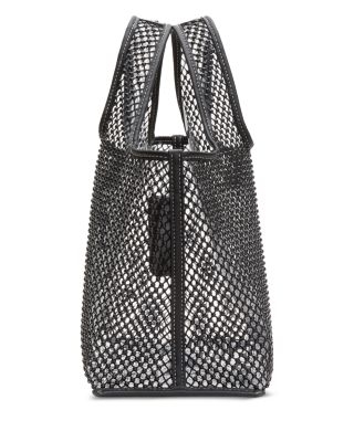 Mini Embellished Mesh Market Tote Bag