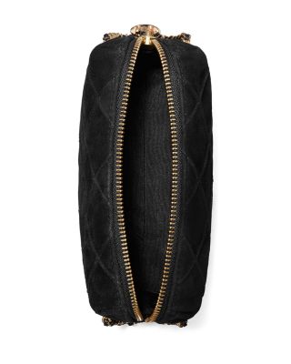 Fleming Quilted Suede Crossbody Bag