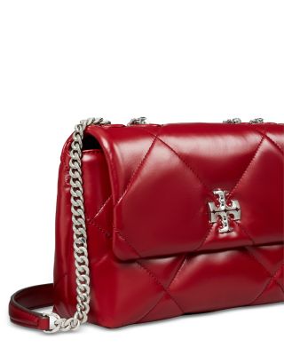 Small Kira Diamond Quilted Leather Convertible Shoulder Bag