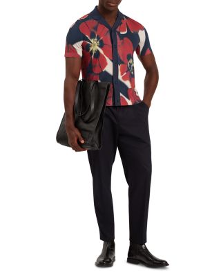 Wyric Printed Short Sleeve Button Front Shirt