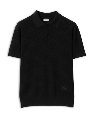 Marcus Check Wool Polo Shirt