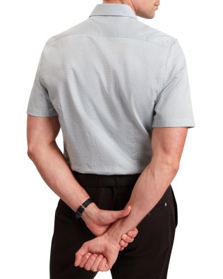 Romann Slim Fit Short Sleeve Button Front Shirt