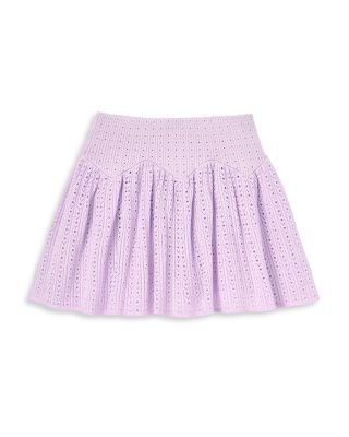 Girls' Pointelle Ribbed Knit Skirt - Little Kid