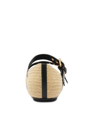 Women's Raffia Flat Ballet Flats