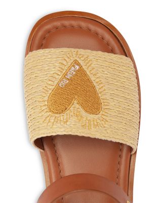 Women's Raffia Flats Sandals