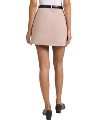  Front Welt Mini Skirt