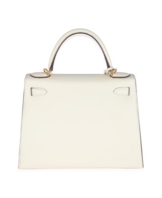 Sellier Kelly 28 Leather Handbag