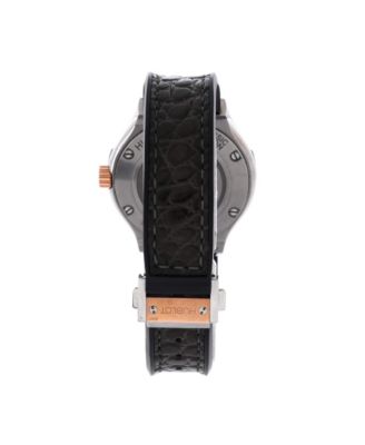 Classic Fusion Automatic Watch in Titanium with Rose Gold and Alligator 33mm