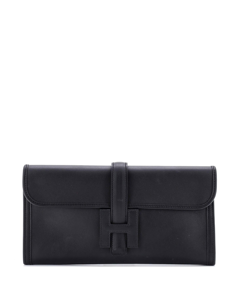 Click to view more detailed imagery on our partner's website Pre-owned Pre-owned Hermes Hermes 29 Jige Elan Clutch Swift In Black