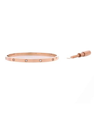  Small Love 10 Diamond Bracelet 18K Rose Gold with Diamonds