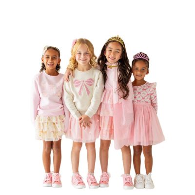 Girls' Princess Crown Tulle Bow Headband - Little Kid, Big Kid