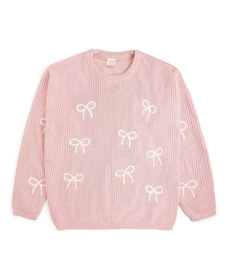 Sweet Wink Women's All Over Bows Knit Sweater