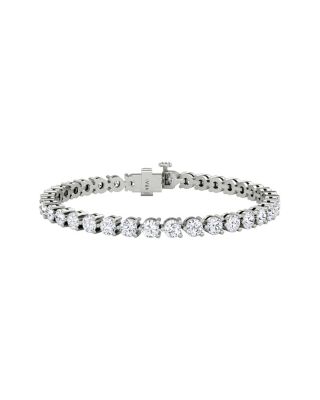  Tennis Bracelet, Large in 14K Gold, 9.25ctw Round Brilliant Lab Grown Diamonds, 7"