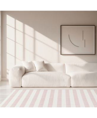  Reversible Baby PlayMat - Emerson Ikat + Jack Stripe Design – Soft, Non-Toxic Foam – Waterproof, Easy to Clean