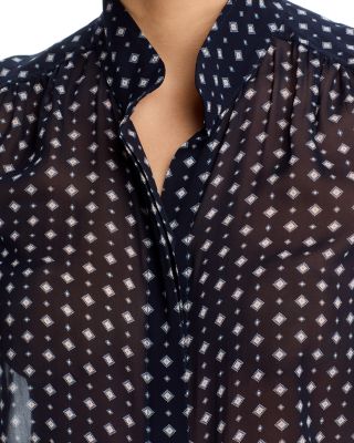 The Tie Print Gillian Top