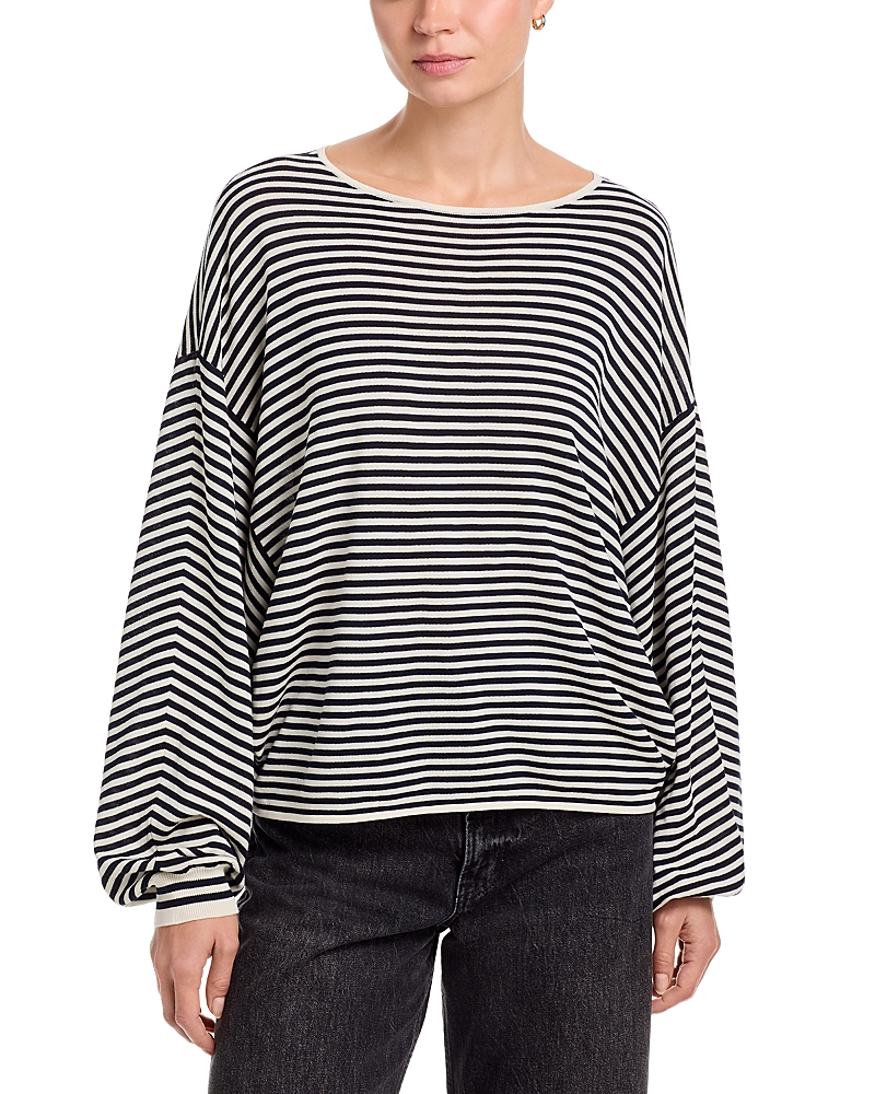 Frame The Striped Slouchy Sweater