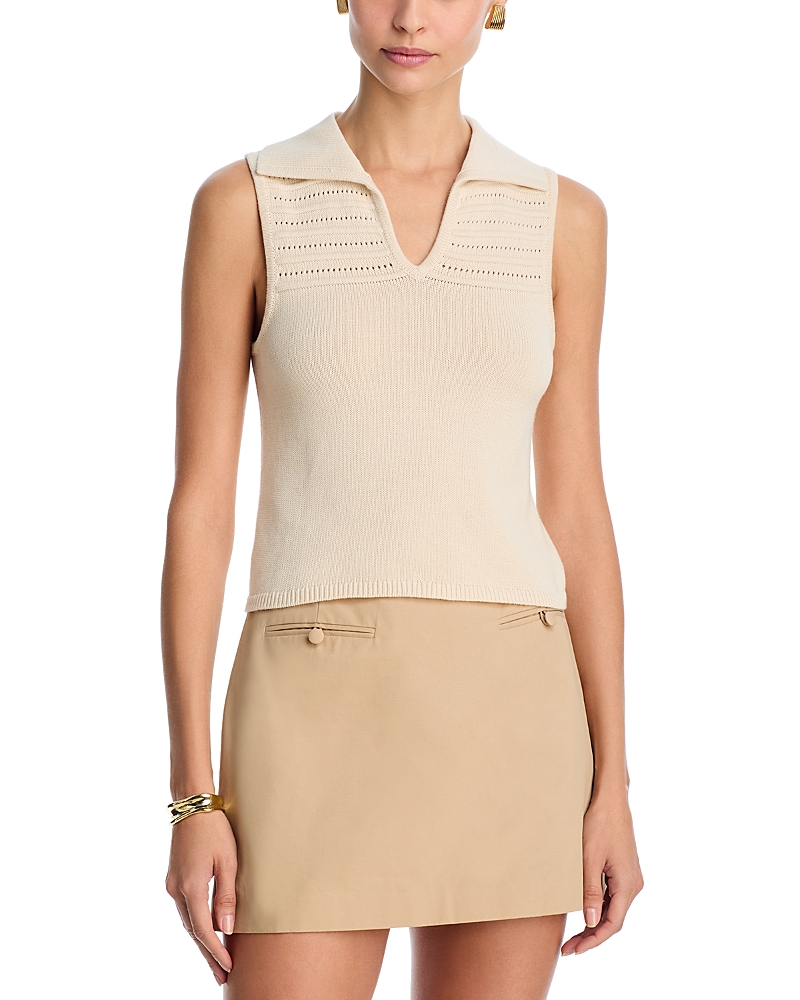 French Connection Nellis Pointelle Stripe Top