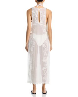 Embroidered Dress Swim Cover-Up