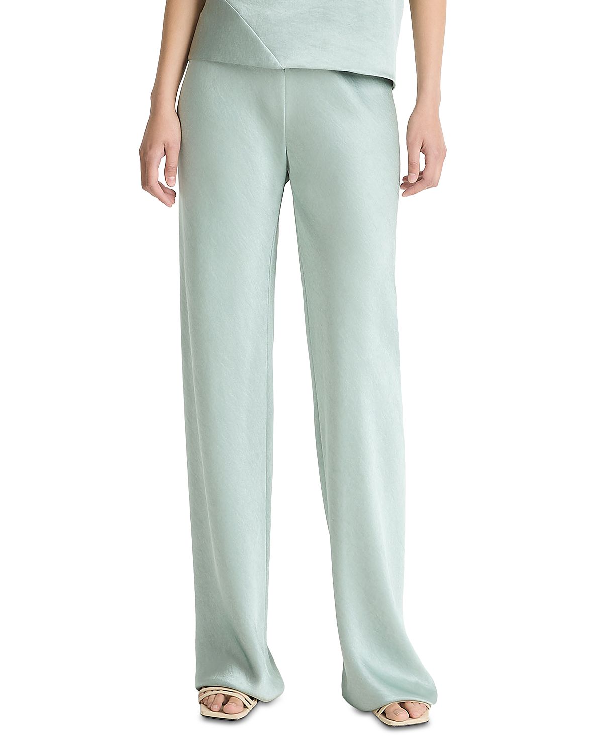 Vince Colette High Waist Fluid Satin Bias Pants