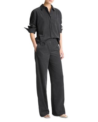 Mid Rise Pull On Corduroy Pants