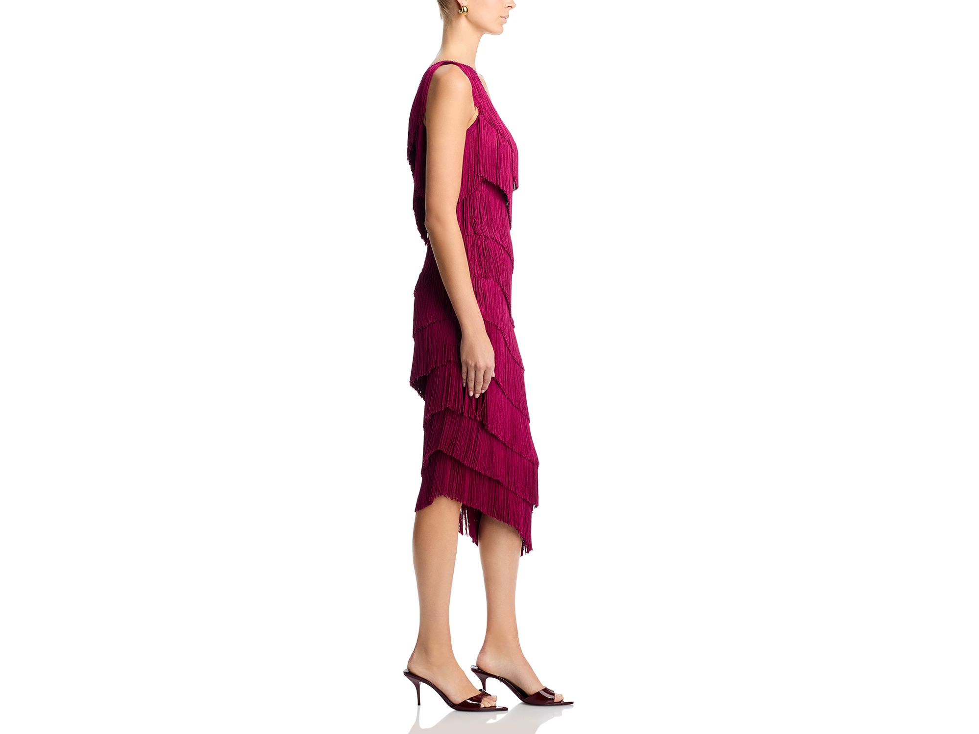 Asymmetric Fringe Dress — Image 5