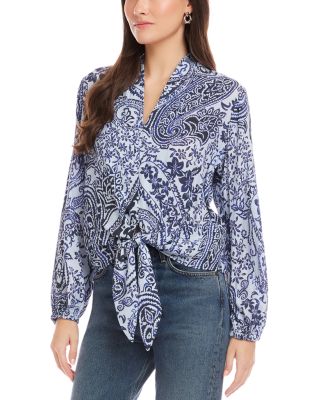 Scarlet Tie Front Top