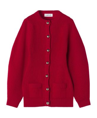 Wool Ribbed Cardigan