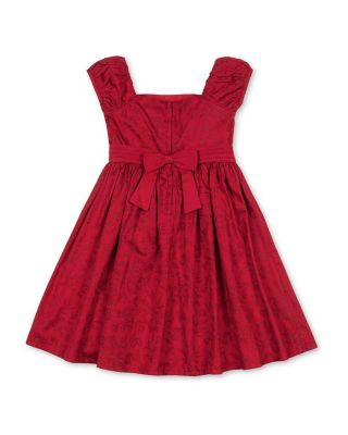 Girls' Organic Puff Sleeve Sateen Party Dress - Little Kid, Big Kid