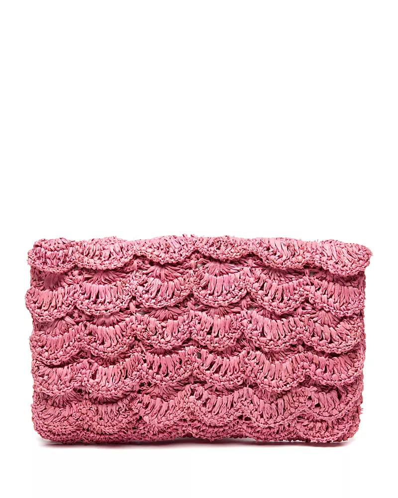 mar Y sol Lizzie Small Raffia Clutch