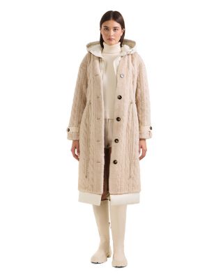  Oriana Faux Fur Jacket with Puffer Hood