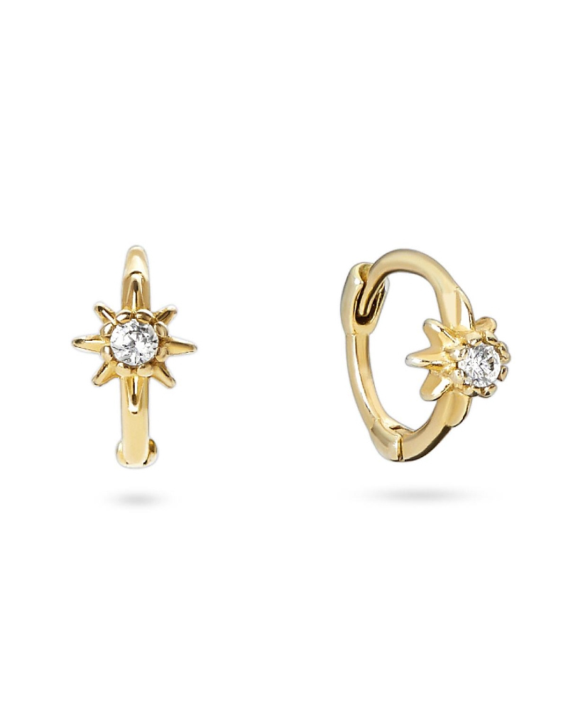 Ana Luisa Elios Sun Huggie Hoops