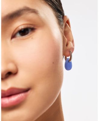  Kayla Blue Silver Drop Earrings