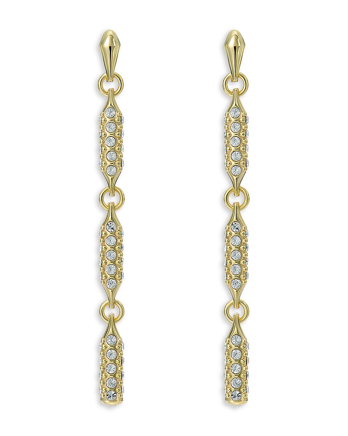 Ted Baker Corinne Cosmic Crystal Gold Tone Drop Earrings, 1.9L
