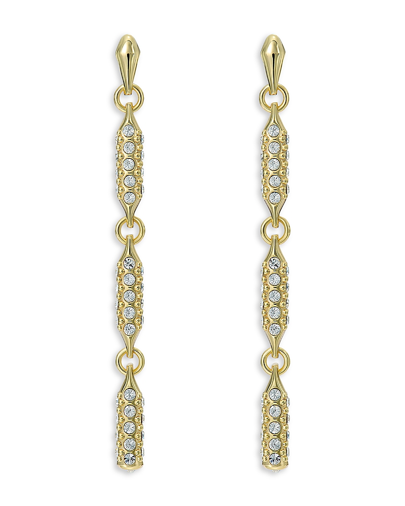 Ted Baker Corinne Cosmic Crystal Gold Tone Drop Earrings, 1.9l In Gold