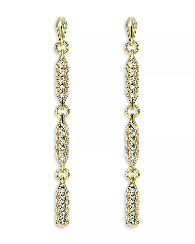 Ted Baker Corinne Cosmic Crystal Gold Tone Drop Earrings, 1.9L