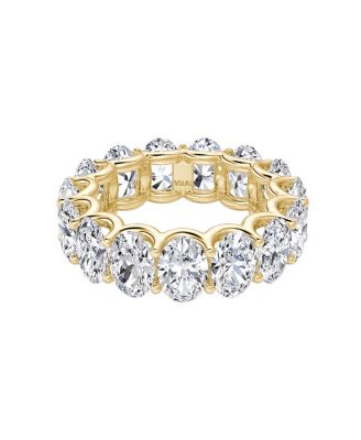 Eternity Band in 18K Gold, 7.5ctw Oval Lab Grown Diamonds