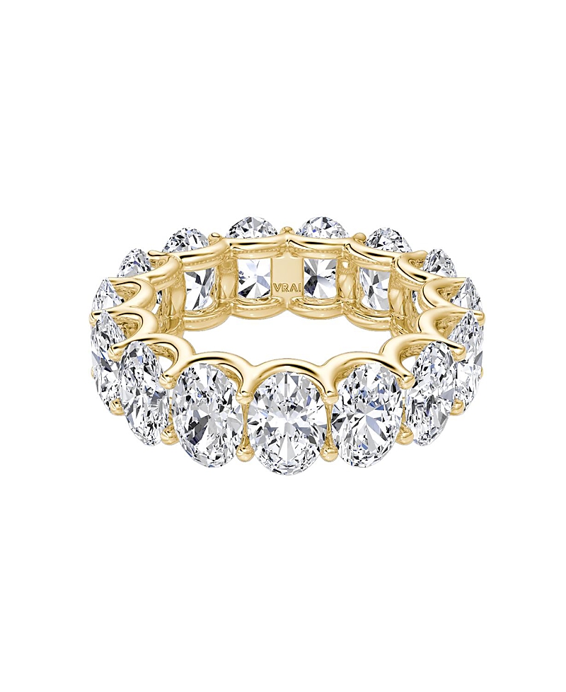 Vrai Eternity Band In 18k Gold, 7.5ctw Oval Lab Grown Diamonds In Gold