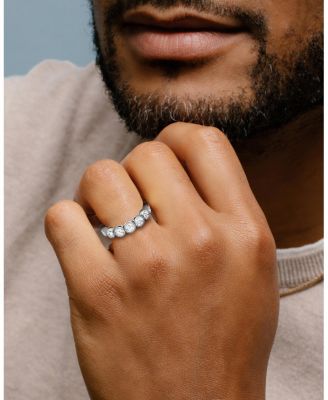 Bezel Eternity Band in Platinum, 2.4ctw Round Brilliant Lab Grown Diamonds