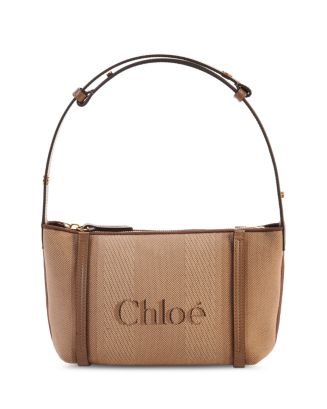Chloé Logo Jacquard Canvas Shoulder Bag | Bloomingdale's Handbags