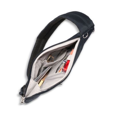 The Travel Smart Edit Securtex Anti Theft Half Moon Sling Bag