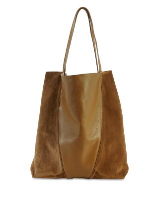 Spin Large Leather &amp; Suede Tote