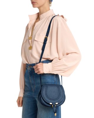 Marcie Small Leather Saddle Bag