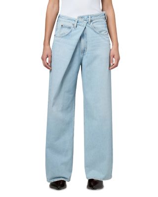 The Vana Fold Jeans in Super Pale Indigo