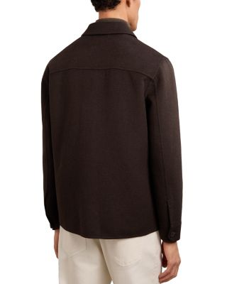 Net Long Sleeved Twin Pocket Overshirt