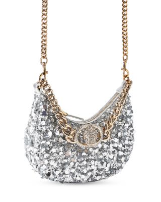 Chelsea Small Sequined Chain Hobo Bag