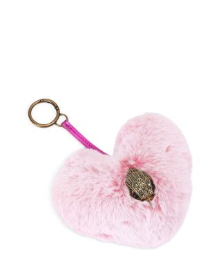 Heart Faux Fur Bag Charm