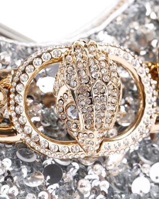 Chelsea Small Sequined Chain Hobo Bag